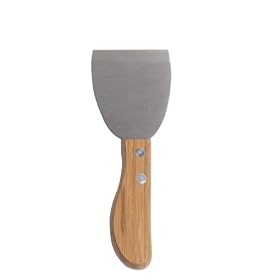 Bamboo Stainless Steel Cheese Knife, Wide Blade by 