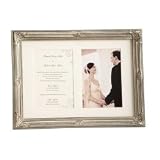 Cbk 21525 Silver Wedding 5x7 and Invitation Frame- Set of 2 by CBK