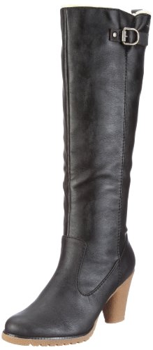 ESPRIT Stella Fur Bootie X10411, Damen Stiefel, Schwarz (black 001), EU 40