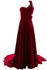 Chiffon One Shoulder Evening Dress/Prom Dress/Party Dress 