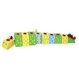 Childrens Wooden Hanukkah Menorah in Shape of Crocodile
