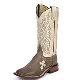 Tony Lama Women's San Saba Tan Tuscan Goat Boot Size 09.5 - Brown