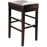 Classic Espresso Bicast Leather 30 1/2" High Bar Stool