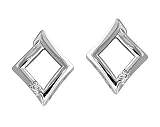 Diamond Earrings in 14kt White Gold
