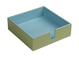 Caspari Lacquer Luncheon Napkin Holder, Blue and Green