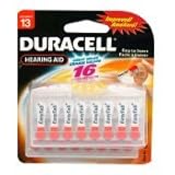Duracell Easy Tab Hearing Aid Batteries Size 13 (16 batteries)