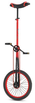 Torker Unistar TX Unicycle, 5 Tall / 20", Red//Black