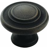 Amerock BP1586-ART Inspirations 3 Ring Knob 1-1/4-Inch Diameter, Antique Rust