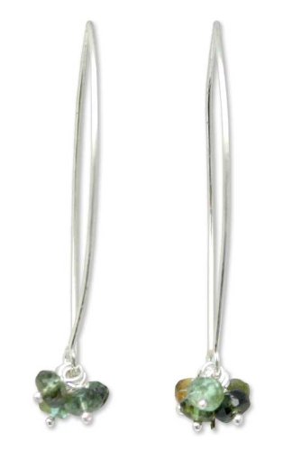 Tourmaline earrings, ‘Boysenberry Clusters’