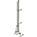 T&S Brass B-0490-01 Service Sink Faucet, Deck Mount, 8" Centers, Elevated Vacuum Breaker, Braced Nozzle
