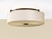 Murray Feiss FM313CB, Sunset Drive Round Glass Flush Mount Lighting, 2 Light, 120 Watts, Bronze