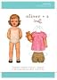 Oliver + S Patterns Puppet Show Tunic, Dress & Bloomer Short
