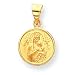 18k Our Lady of Perpetual Help Medal Pendant