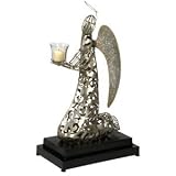 28 Carolyn Kinder Silver Filigree Design Angel Votive Candle Holder