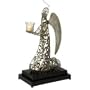 28" Carolyn Kinder Silver Filigree Design Angel Votive Candle Holder