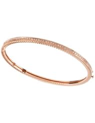 Clevereves 14K Rose 1 3 Ct Tw Diamond Bangle Bracelet