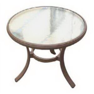 22 RND Glass Top Table