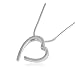VINANI Anh�nger Open Heart mit Kette 45 cm Silber 925 AOH45