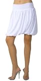 Trendy Bubble Skirt with Classy Yoke Waistline from Hot Fash Skirts - VOOM White