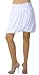 Trendy Bubble Skirt with Classy Yoke Waistline from Hot Fash Skirts - VOOM White