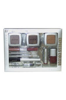 Active Express Colour Beauty To Go - 16106 by Active Cosmetics for Women - 14 Pc Makeup Set Blush, Eyeshadow (x 2), LipGloss (x 2), Lipliner, Eyeliner, Lipstick, Applicator (x 3), Nail Polish, Sharpener, Mascara