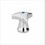 Grohe 06113 / 06114 Tricorn Handle in Chrome with Red or Blue Code
