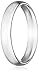Amazon Collection Men's 14k White Gold 4mm Comfort Fit Plain Wedding Band