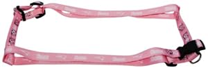 Hunter MFG 5/8-Inch New England Patriots Pink Adjustable Harness, X-Small