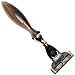 Genuine Ox Horn Handle Triple Blade Mach 3 Compatible Razor From Parker Safety Razor