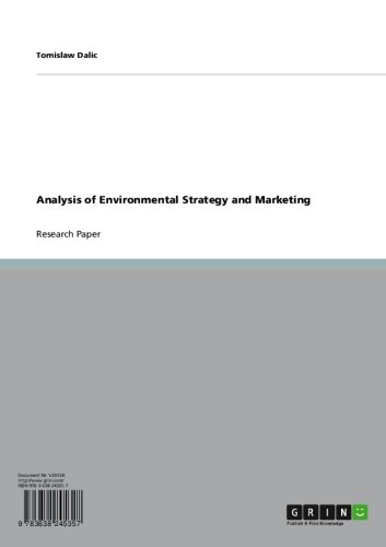 Analysis of Environmental Strategy and Marketing