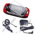 (3 in 1) Rubberized Proguard Crystal Case for Sidekick III Sidekick 3 + Rapid Car Charger for Sidekick3 + Travel Charger for Sidekick 3