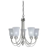 Cosmopolitan Brushed Nickel 5 Light Chandelier