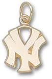 New York Yankees Ny 1/2 Charm/Pendant -14K/10K, Stainless Steel or Gold Plated
