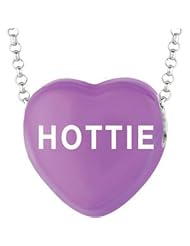 Sweethearts Enamel "Hottie" Heart on 16" Necklace Pendant with Gift Box