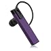Slim Purple Anodized Aluminum Bluetooth Headset with Noise Reduction For Samsung Epic 4G Touch