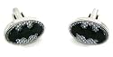 Batman Cufflinks : DC Licensed : Carbon Fiber Inlay w/Gift Box