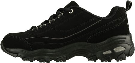 Skechers Women's D'Lites-Raptures Sneaker,Black,7 M US