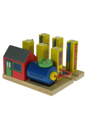 Childrens Toyshop  Toys : Complete Wooden Train Railway System - Train Washer (Compatible with leading wooden rail systems) - Wooden Toy