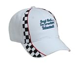 Good God... I'M Freakin' TALENTED Adult White Racing Checker Hat / Cap