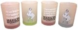 Marilyn Monroe Set 4 Old Fashioned Glasses New Gift