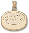 New Jersey "Devils" Puck Charm/Pendant -14K/10K, Stainless Steel or Gold Plated