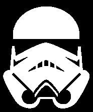 Star Wars Storm Trooper White Cell Phone Decal