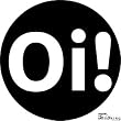 Magnetic Badge - Oi! - Black