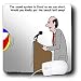 Rich Diesslins Funny General - Editorial Cartoons - Sound System Delays and Church Beach Ball - Mouse Pads