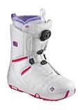 Salomon Snowboards Women's Pearl Boa Snowboard Boots - White/ Cerise/ White 24.5