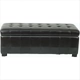 Large Manhattan Storage Bench in Black