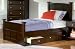 Brayden Twin Sleigh Bed in Cappuccino Finish by Coaster Furniture