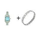 Square Blue Italian Charm Bracelet