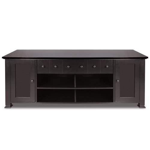 Bell'O WAVS-330 Black Finish Wood Audio Video Cabinet