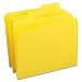 Smead 1/3-Cut File Folders, Heavy Duty Reinforced Tab, Letter Size, Yellow, 100 Per Box (12934)